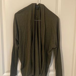 Women’s olive green cardigan
